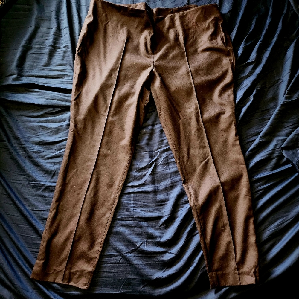 Akris Brown Wool Slacks